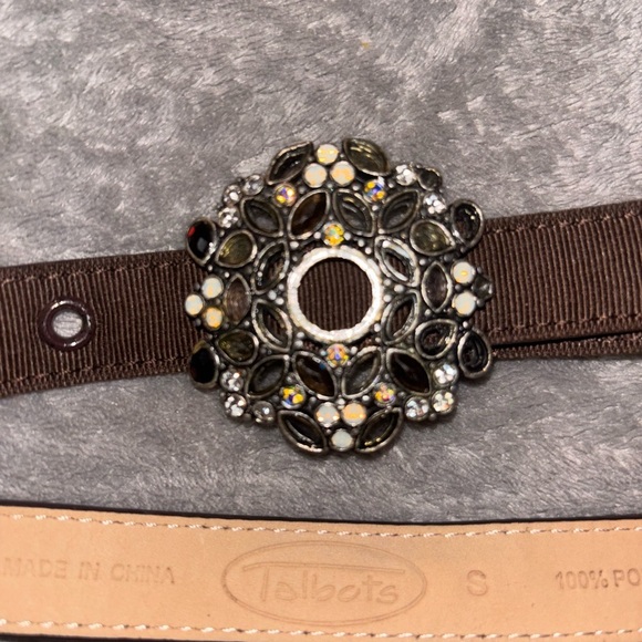 Talbots Brown Belt with Ornate Buckle - Picture 5 of 7